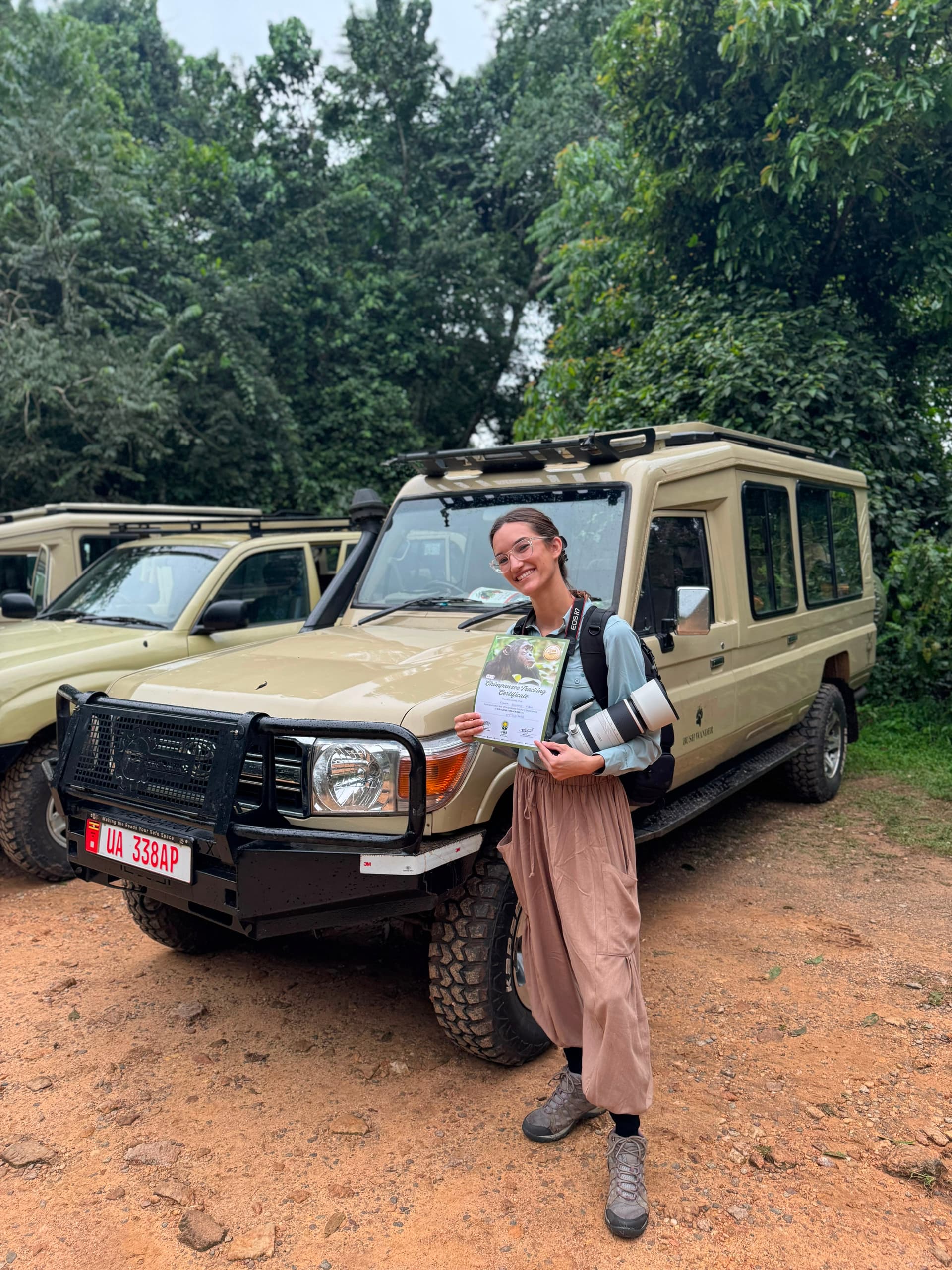 Heading back through the rainforest after the trek
