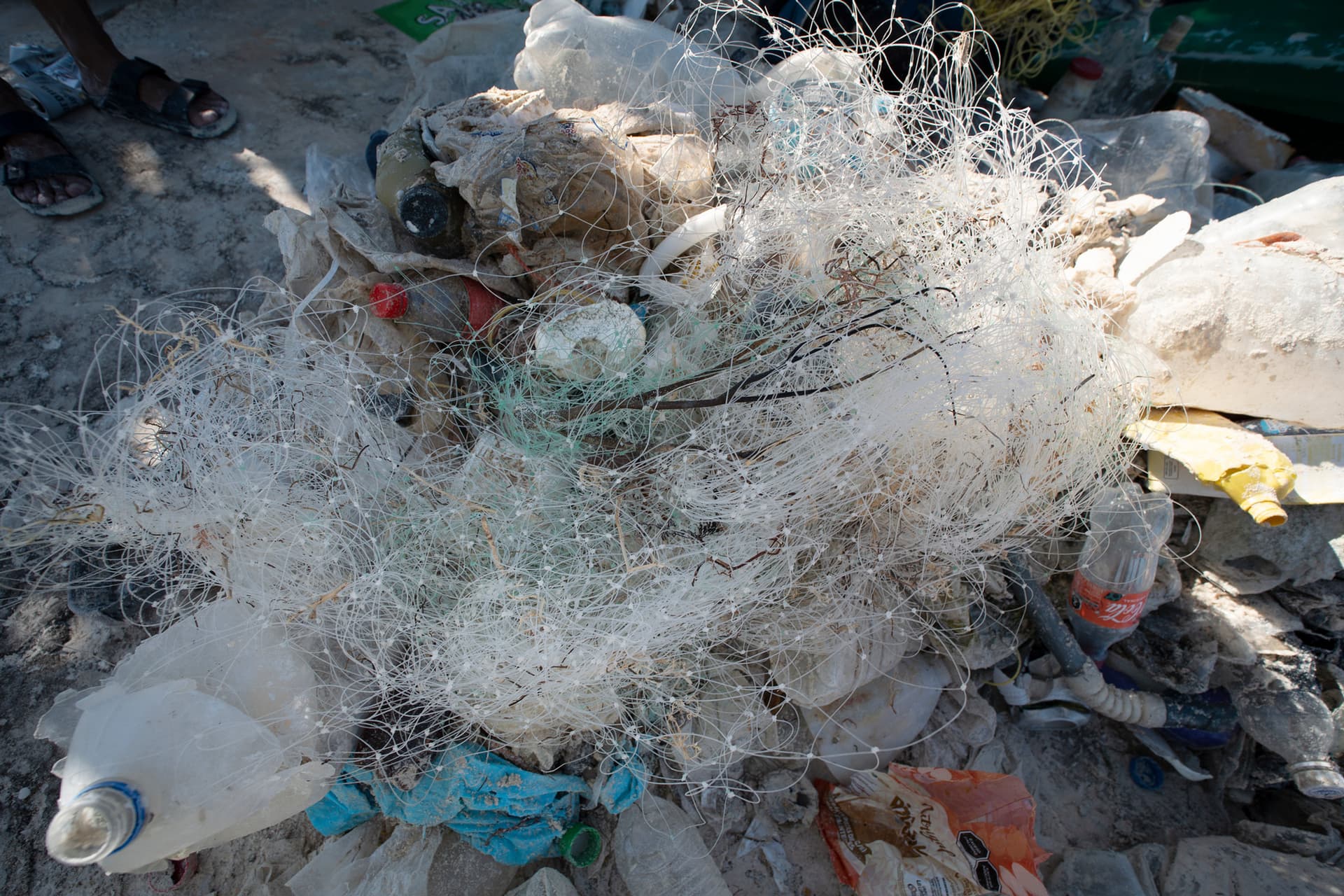 The volunteer cleanup brigades have recovered waste such as plastic bags and bottles, ghost fishing nets, and more.