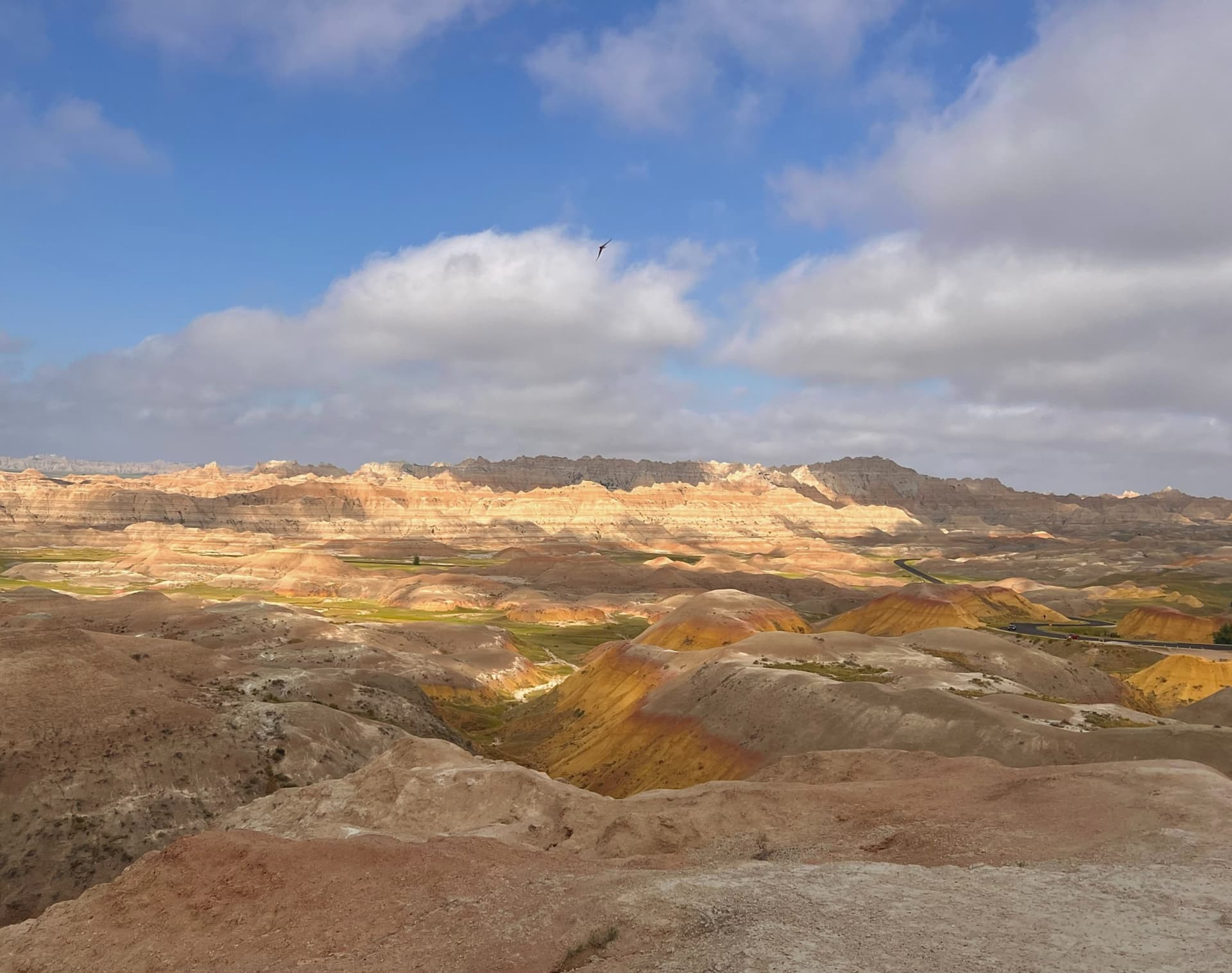The view from Conata Basin Overlook, the culmination of 75 million years of geologic activity.
